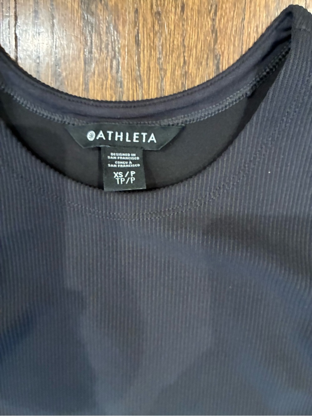 Athleta Seasoft Ribbed black mini tank dress - Picture 2 of 5
